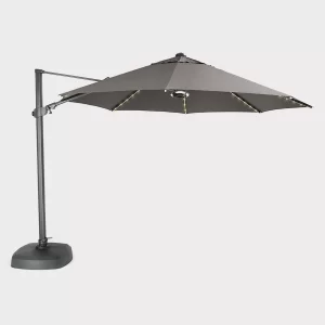 3.5m Free Arm Parasol with LED Lighting and Wireless Speaker