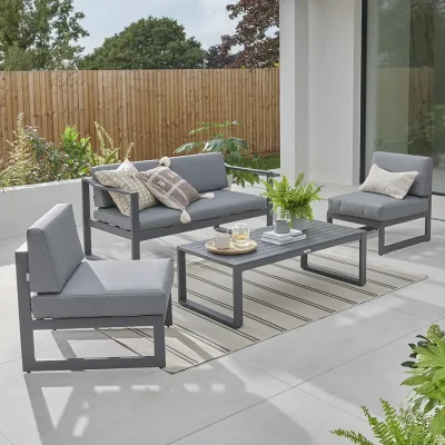 Versa Sofa set on a modern patio