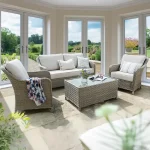 Charlbury lounge set in a conservatory overlooking the garden