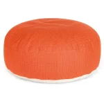 Menos large rounde 120cm pouffe in orange