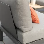 close up of cushion and back of elba signature sofa