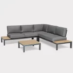 elba Signiture Corner Set with coffee table on a white background