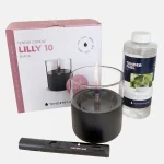 Tenderflame Starter Kit with black candle, lighter and tenderfuel