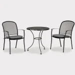 caredo 2 seat bistro set with slate cushions