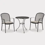 caredo 2 seat bistro set with stone cushions