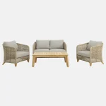 Durban 4 seat lounge set with cushions