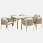 Naples 6 seat dining set