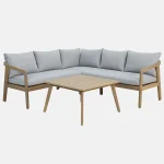 Nara corner lounge set with coffee table