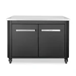 Cozze outdoor kitchen 2 door low unit on a white background