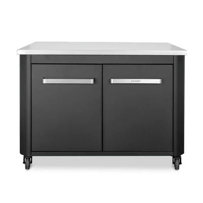 Cozze outdoor kitchen 2 door low unit on a white background