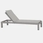 Pebble sun lounger with cushion