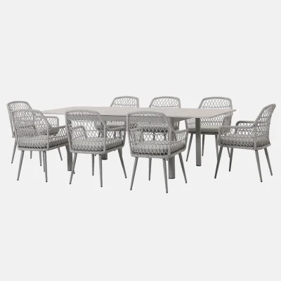 Toulon 8 seat dining set