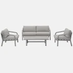 Como 4 Seat Lounge Set with coffee table