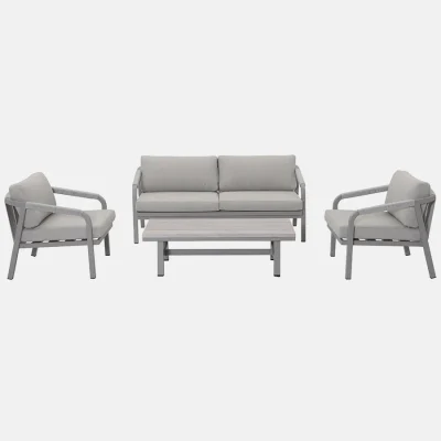 Como 4 Seat Lounge Set with coffee table