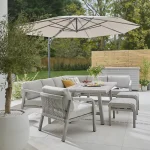 Coma corner lounge set with parasol