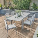 Drift 6 seat extended dining table